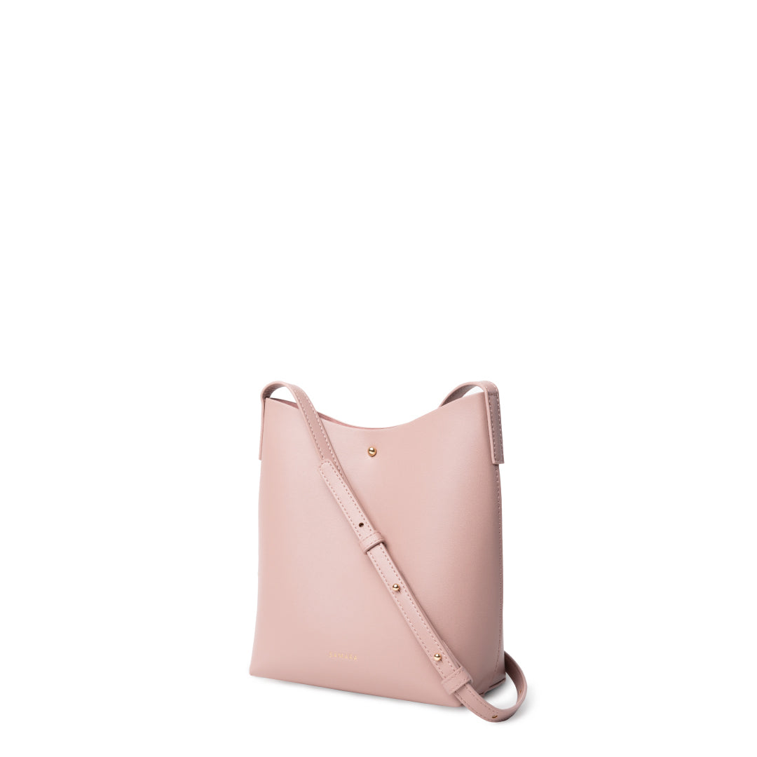 VEGAN LEATHER shoulder bag PEONY purse SAMARA satchel BE KIND COLLECTION  pink