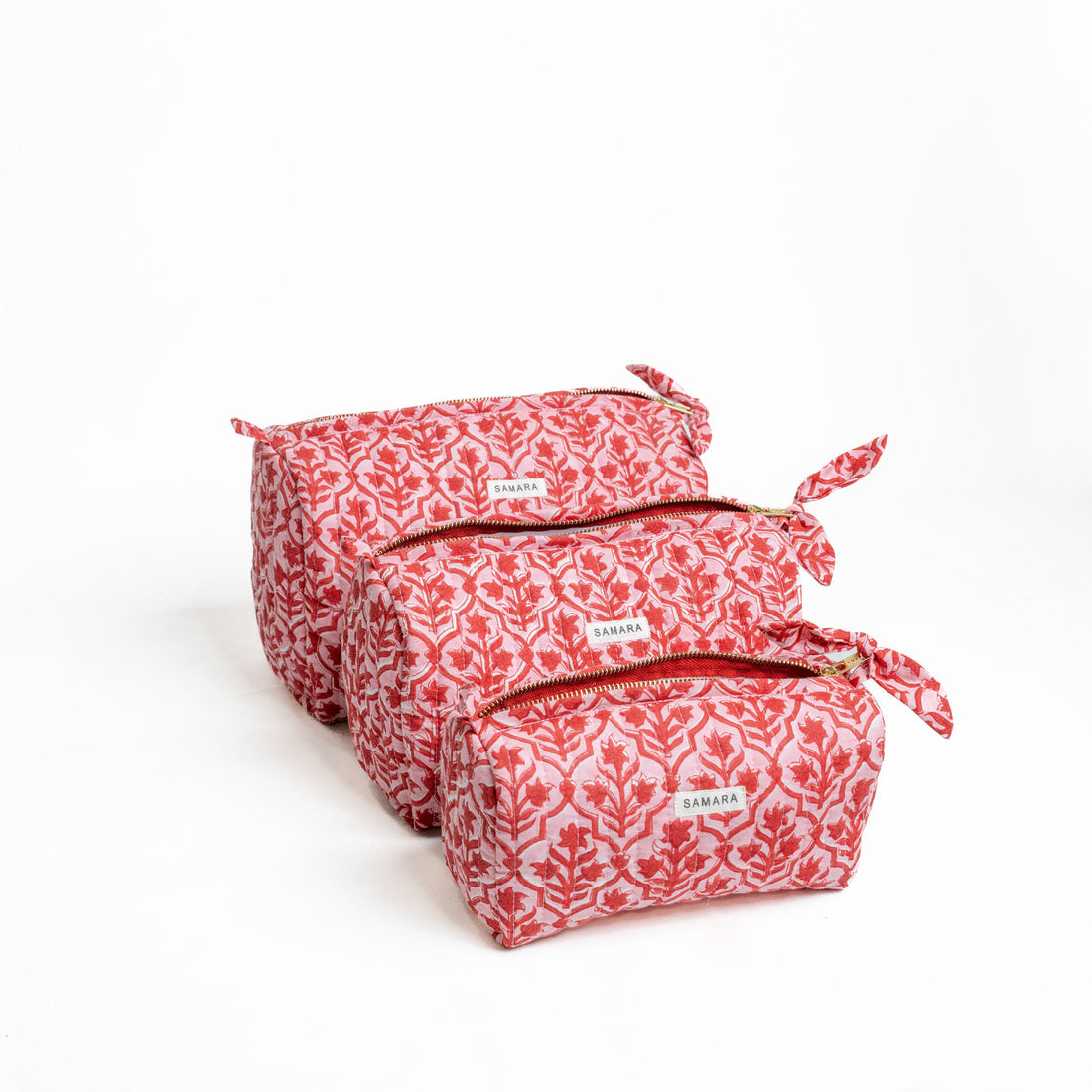 Blockprinted Pouch Set