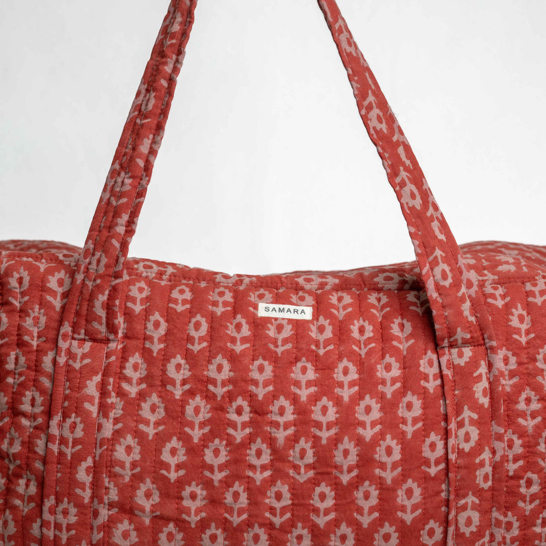 Blockprinted Duffel