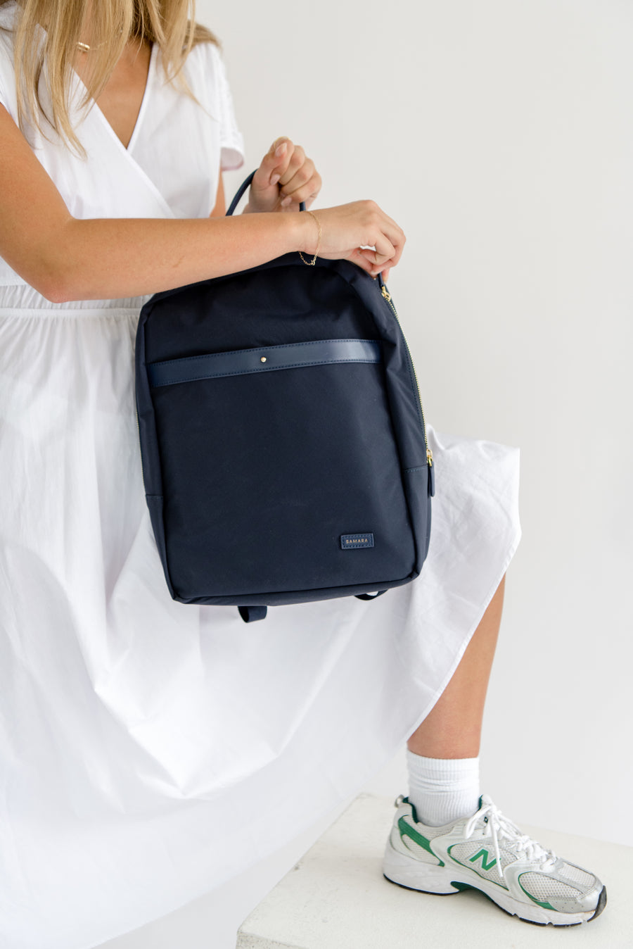 Samara | The Ocean Backpack | Navy & Dusk The Ocean Backpack – SAMARA main image 3