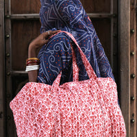 Blockprinted Duffel