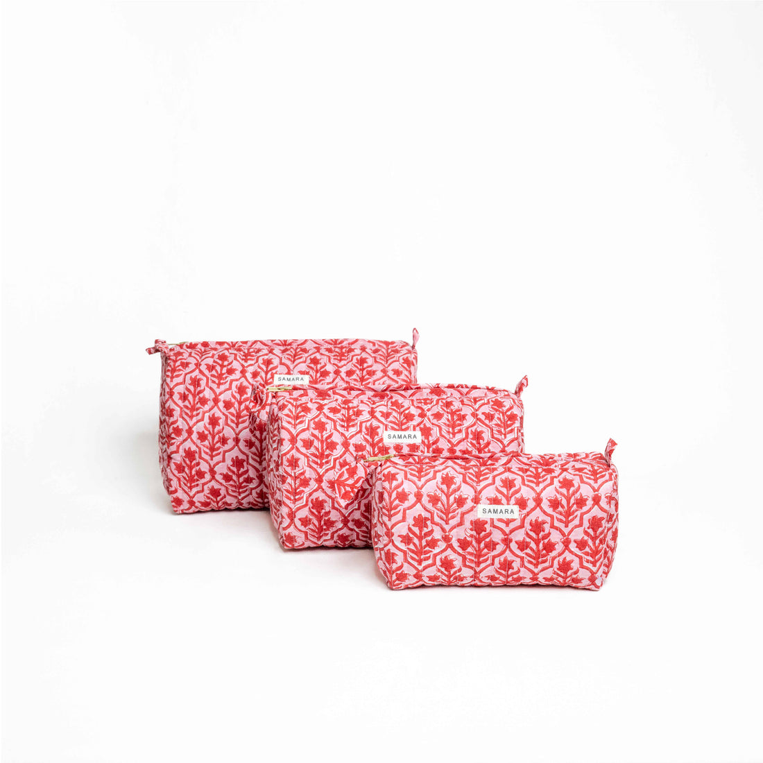 Blockprinted Pouch Set