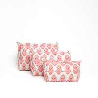 Blockprinted Pouch Set