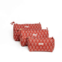 Blockprinted Pouch Set
