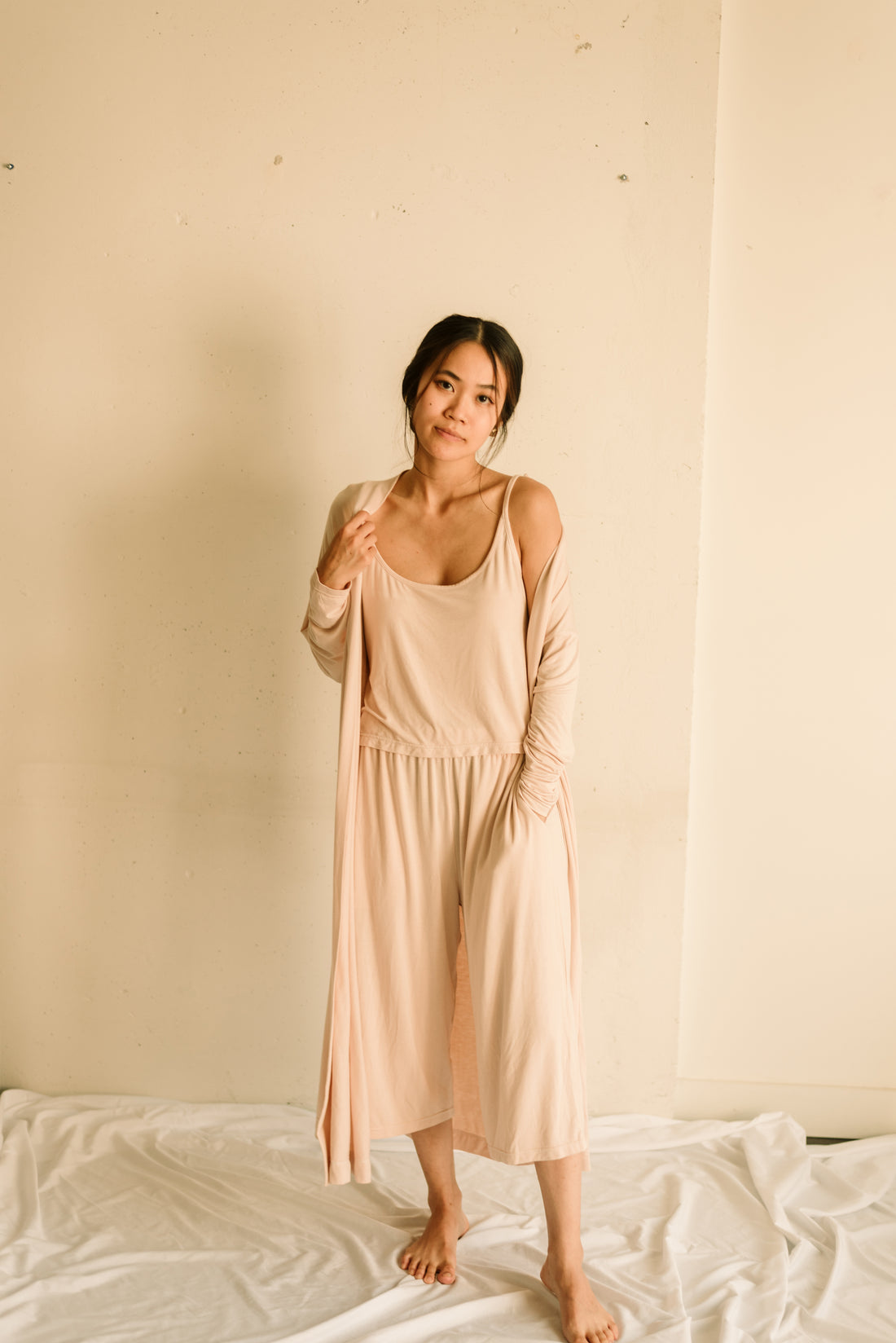 The Relaxed Bamboo Crop Pant