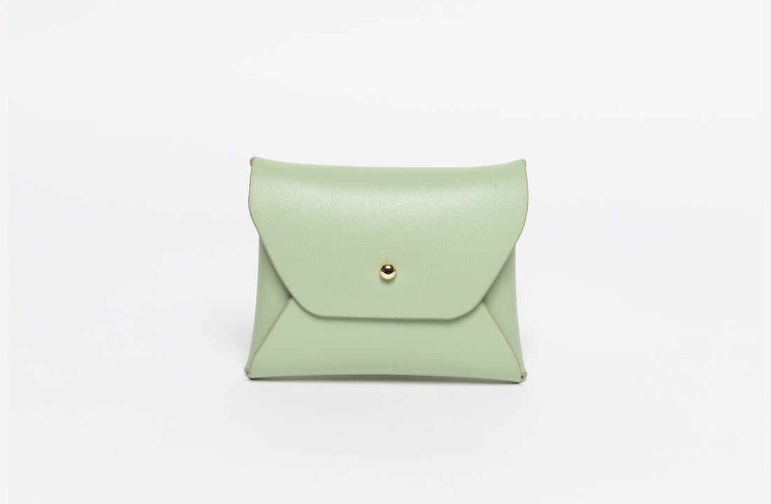 Women Girls Mini Envelope Waist Bag PU Leather Clutch
